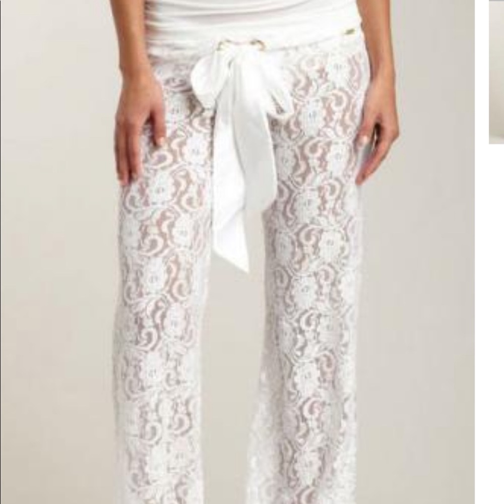 Lace pants!